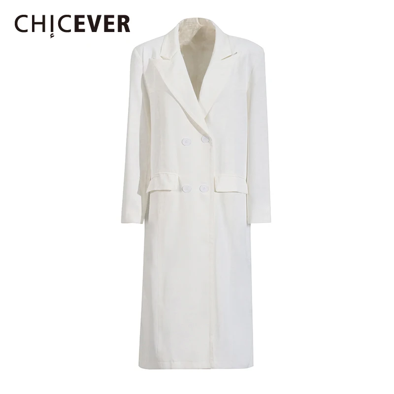 CHICEVER White Spliced Pocket Jacket Female Lapel Long Sleeve Loose Commute Temperament Women's Jackets Autumn Fashion New Style
CHICEVER White Spliced Pocket Jacket Female Lapel Long Sleeve Loose Commute Temperament Women's Jackets Autumn Fashion New Style