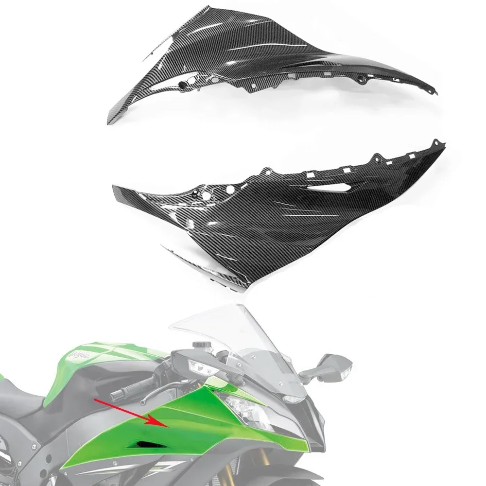 Hydro Dipped Carbon Fiber Finish Front Side Nose Headlight Fairing Cover For KAWASAKI NINJA ZX-10R 2011-2015 ZX10R
Hydro Dipped Carbon Fiber Finish Front Side Nose Headlight Fairing Cover For KAWASAKI NINJA ZX-10R 2011-2015 ZX10R