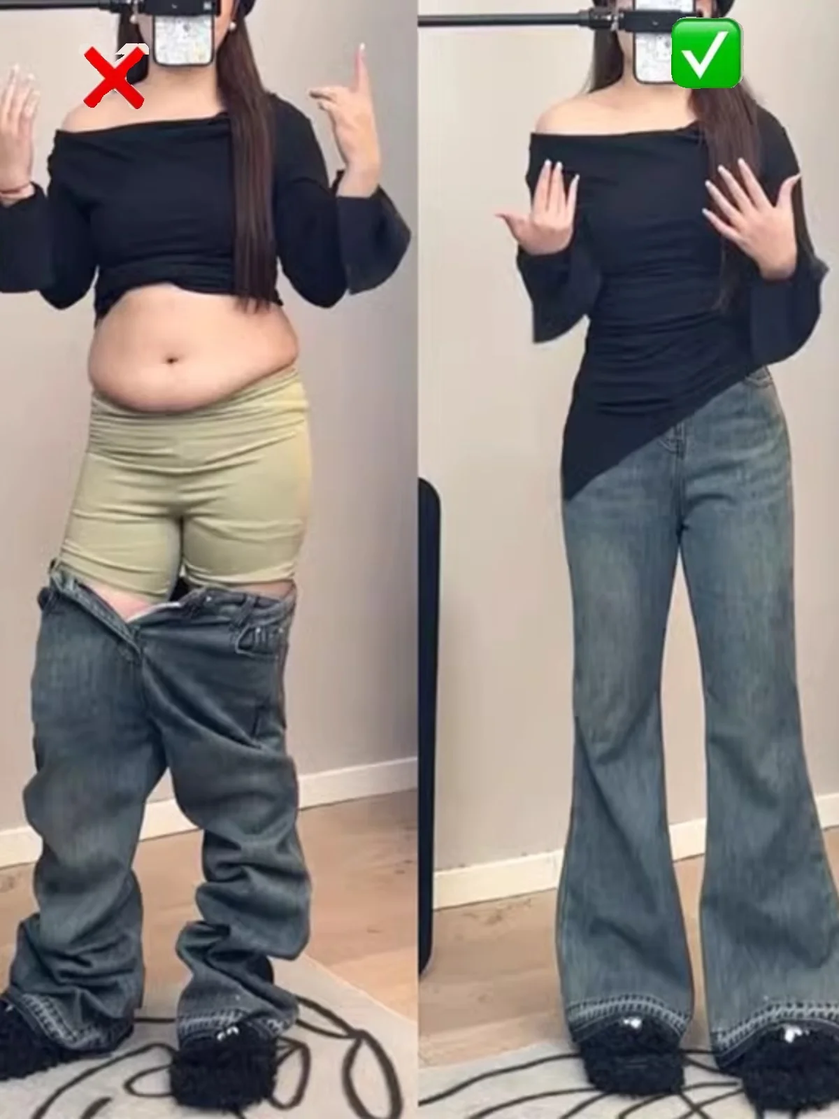 High Waist Bell Bot Denim Jeans Women plus Size Autumn Straight Leg Long Trousers Not Tight on Legs Slimming Hip Cover
High Waist Bell Bot Denim Jeans Women plus Size Autumn Straight Leg Long Trousers Not Tight on Legs Slimming Hip Cover