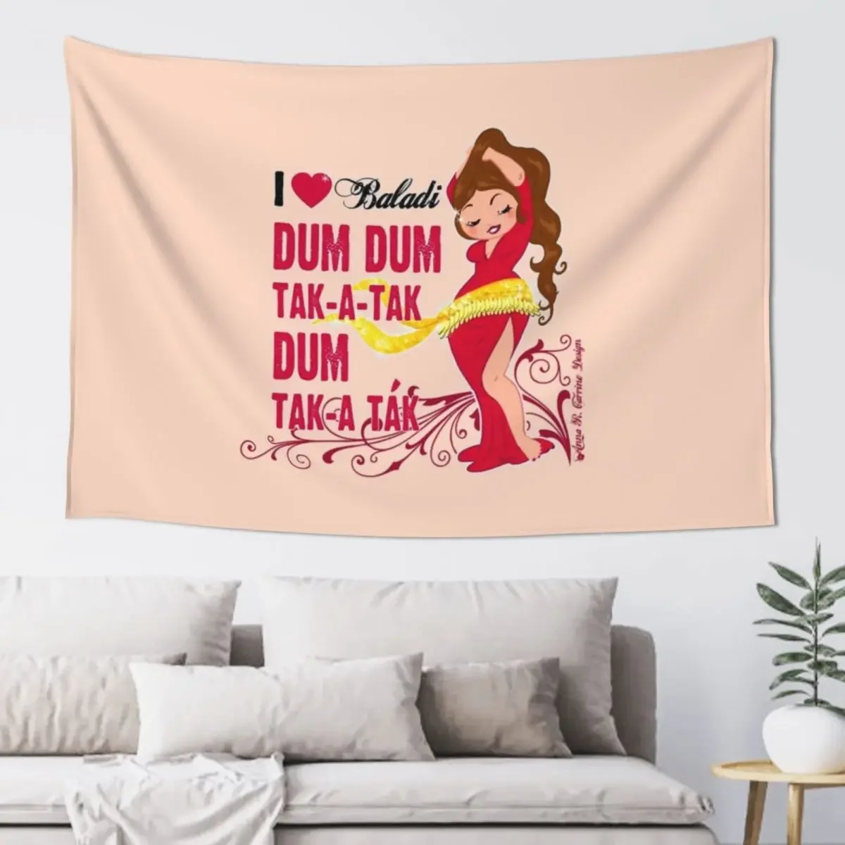 Bellydancer - Baladi Tapestry Wall Decor Wall Hanging Wall Hangings Decoration Room Decor Korean Style Tapestry
Bellydancer - Baladi Tapestry Wall Decor Wall Hanging Wall Hangings Decoration Room Decor Korean Style Tapestry