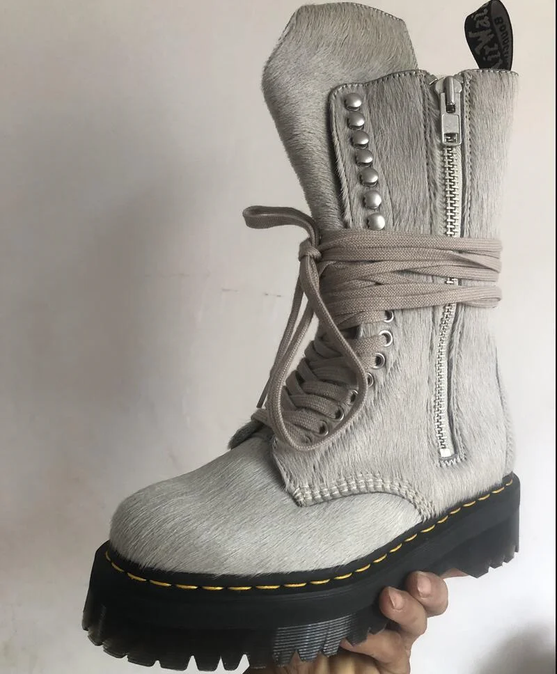 Black& Street High-TOP Handmade Goodyear Real Leather Fur Boots Thick Sole Motorcycles Boots
Black& Street High-TOP Handmade Goodyear Real Leather Fur Boots Thick Sole Motorcycles Boots