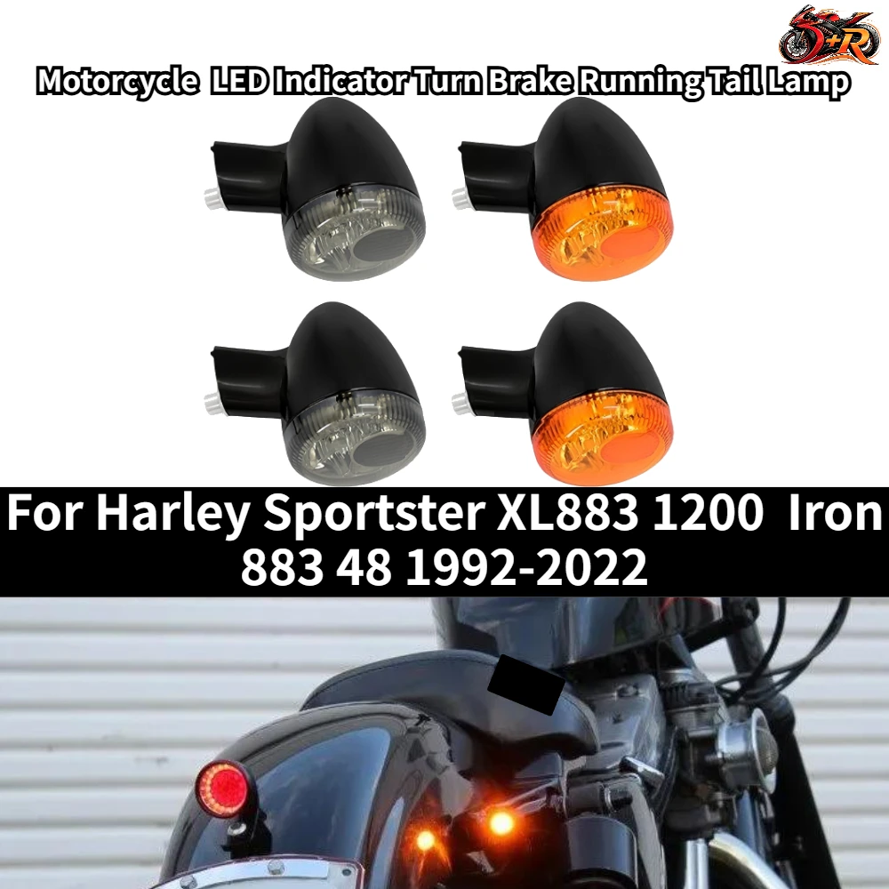 For Harley Sportster XL883 1200 Iron 883 48 1992-2022 Motorcycle Rear LED Indicator Turn Signal Light Brake Running Tail Lamp
For Harley Sportster XL883 1200 Iron 883 48 1992-2022 Motorcycle Rear LED Indicator Turn Signal Light Brake Running Tail Lamp