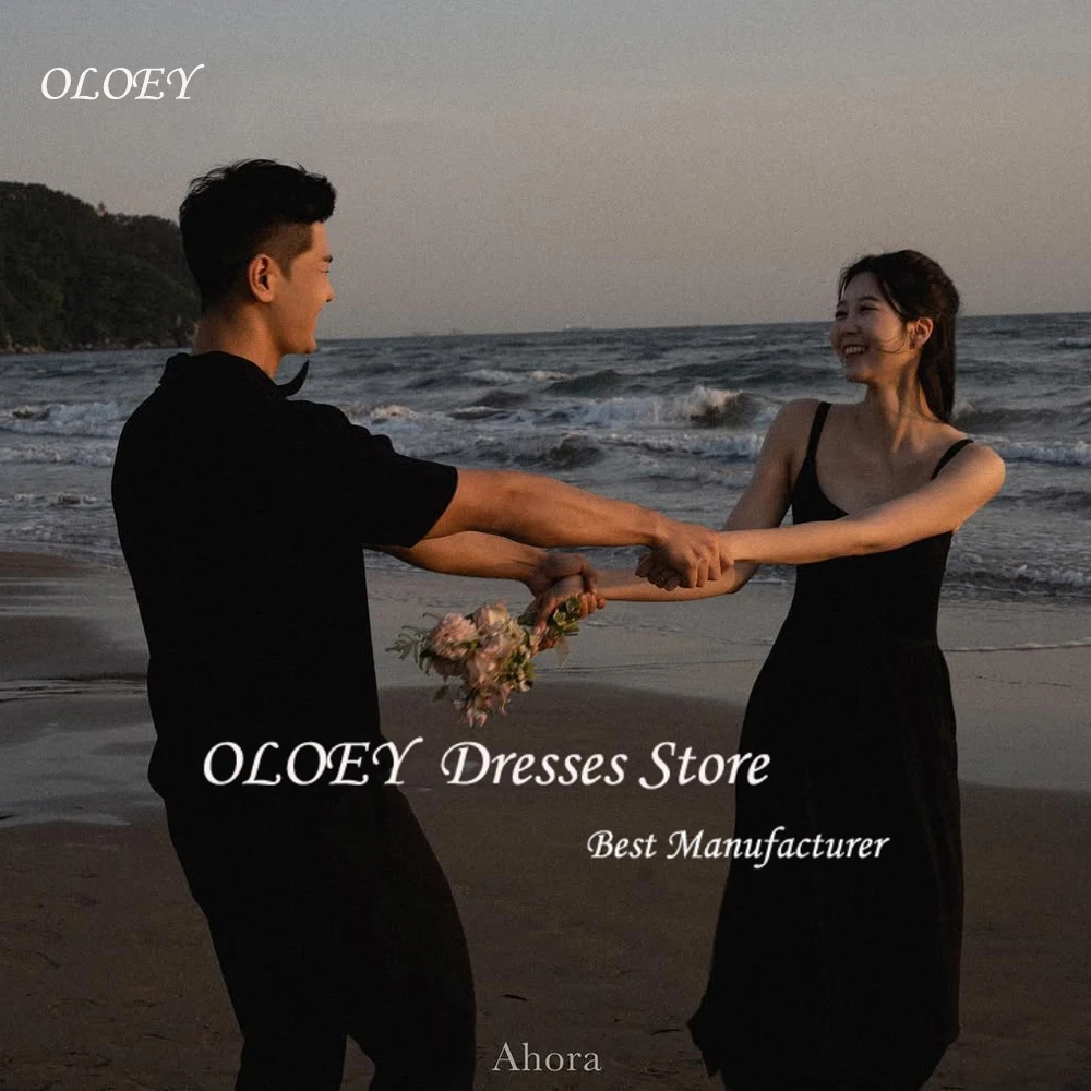 OLOEY Simple Black Formal Party Evening Dresses Spaghett Korea Wedding Photo shoot Plus Size Bride Gowns Corset Backs Customized
OLOEY Simple Black Formal Party Evening Dresses Spaghett Korea Wedding Photo shoot Plus Size Bride Gowns Corset Backs Customized