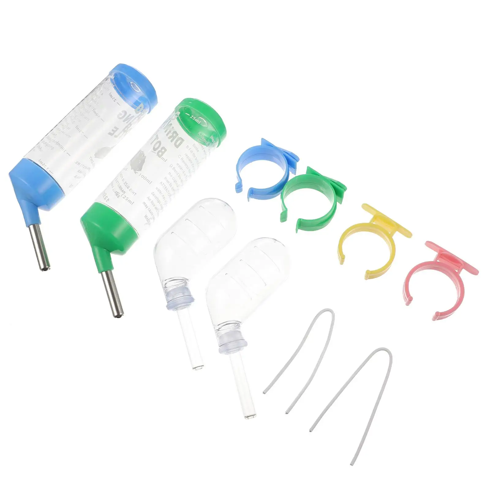 4 Pcs Pet Waterer Transparent Design Leak Proof Small Animal Water Bottle for Hamster Cage Guinea Supplies
4 Pcs Pet Waterer Transparent Design Leak Proof Small Animal Water Bottle for Hamster Cage Guinea Supplies