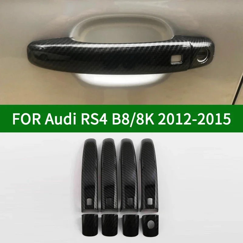 Для Audi RS4 B8/8K 2012-2015 RS 4, чехлы на дверные ручки автомобиля с узором из углеродного волокна, отделка без ключа 2013 2014
Для Audi RS4 B8/8K 2012-2015 RS 4, чехлы на дверные ручки автомобиля с узором из углеродного волокна, отделка без ключа 2013 2014