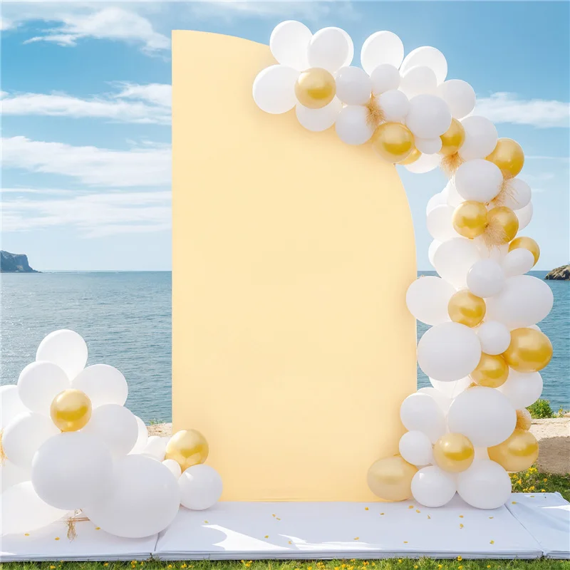 Half-moon Arched Background Cover Bracket Set Spandex Solid Color Double Elasticity Wedding Birthday Party Background Cloth
Half-moon Arched Background Cover Bracket Set Spandex Solid Color Double Elasticity Wedding Birthday Party Background Cloth