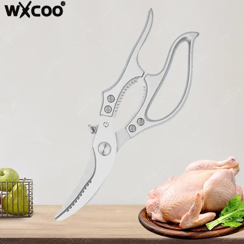 WXCOO Heavy-Duty Kitchen Scissors Stainless Steel Multi-Functional Poultry Shears Easy to Clean with Non-Slip Handle
WXCOO Heavy-Duty Kitchen Scissors Stainless Steel Multi-Functional Poultry Shears Easy to Clean with Non-Slip Handle
