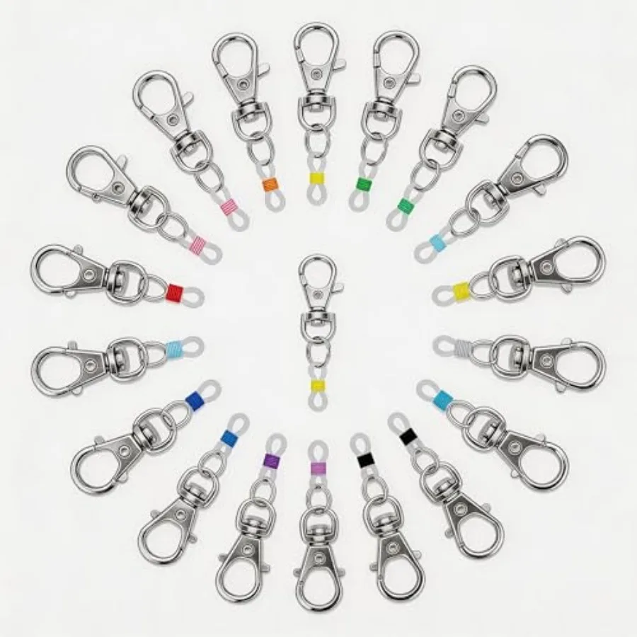 Pen Holder for Lanyard, Retractable Badge Reel Accessories, Colorful Silicone Clips with Lobster Clasps, Mini Pen Clips for Bad
Pen Holder for Lanyard, Retractable Badge Reel Accessories, Colorful Silicone Clips with Lobster Clasps, Mini Pen Clips for Bad