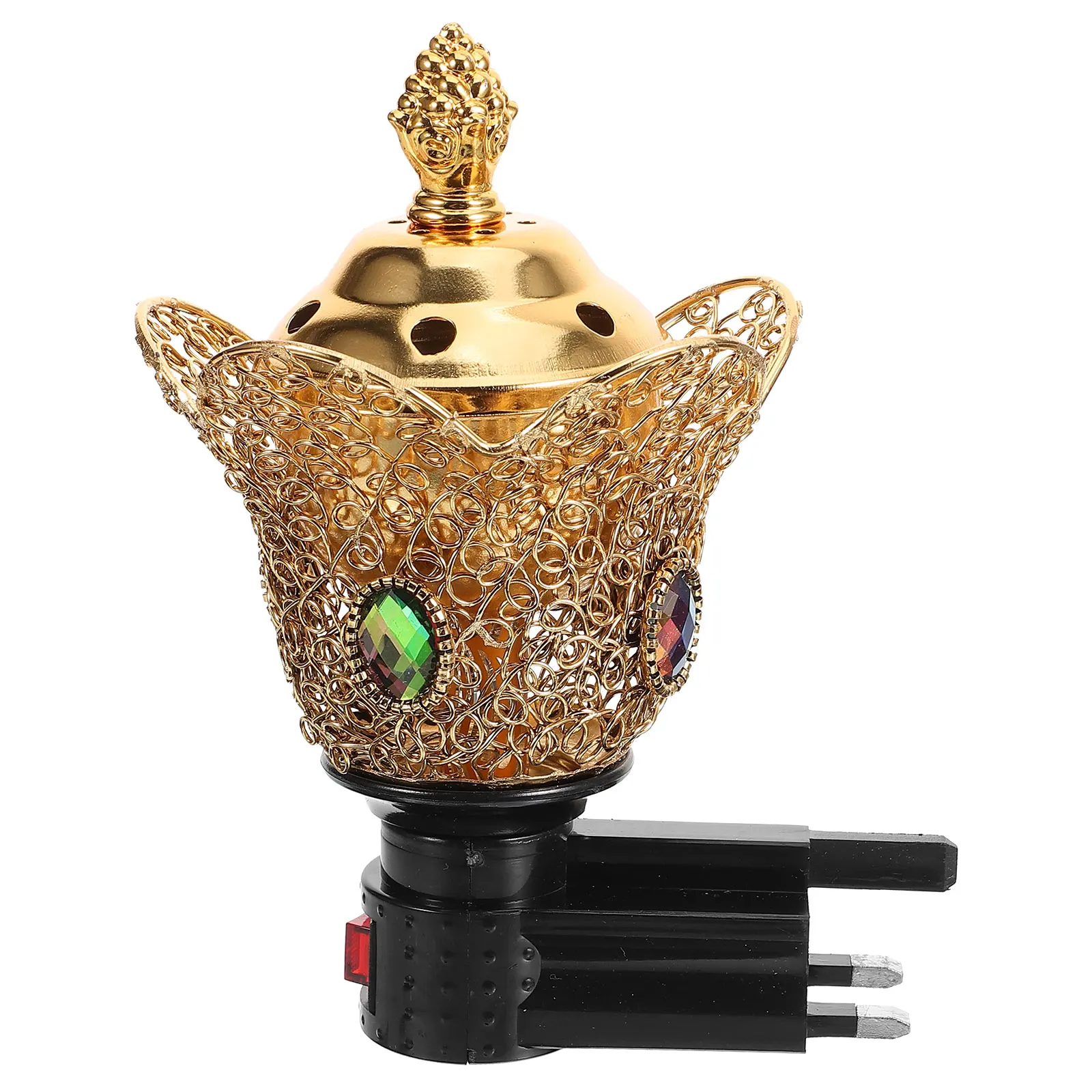 Electric Incense Burner Aroma Censer Home Decor Golden Middle East Style Practical Resistance Wide Application Yoga Room
Electric Incense Burner Aroma Censer Home Decor Golden Middle East Style Practical Resistance Wide Application Yoga Room