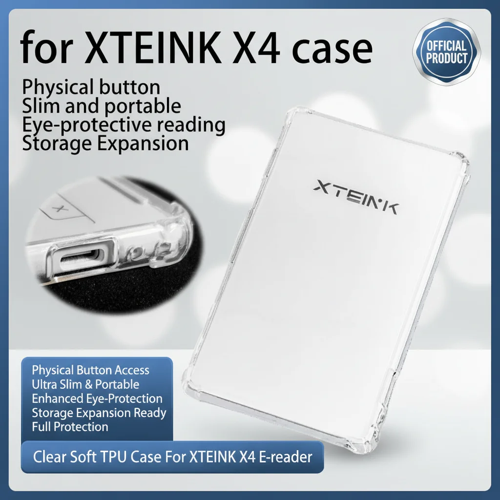 Clear Soft TPU Case For XTEINK X4 E-reader Protective Shell Ultra Slim Transparent Back Cover for XTEINK X4 E-book Reader
Clear Soft TPU Case For XTEINK X4 E-reader Protective Shell Ultra Slim Transparent Back Cover for XTEINK X4 E-book Reader