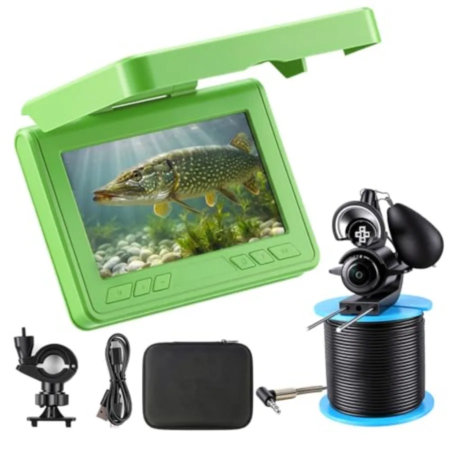 Fishing Camera 220° Ultra-Wide HD Underwater Fishing Camera with 4.3" LCD and IR Night Vision 5000mAh Rechargeable Battery 100f
Fishing Camera 220° Ultra-Wide HD Underwater Fishing Camera with 4.3" LCD and IR Night Vision 5000mAh Rechargeable Battery 100f