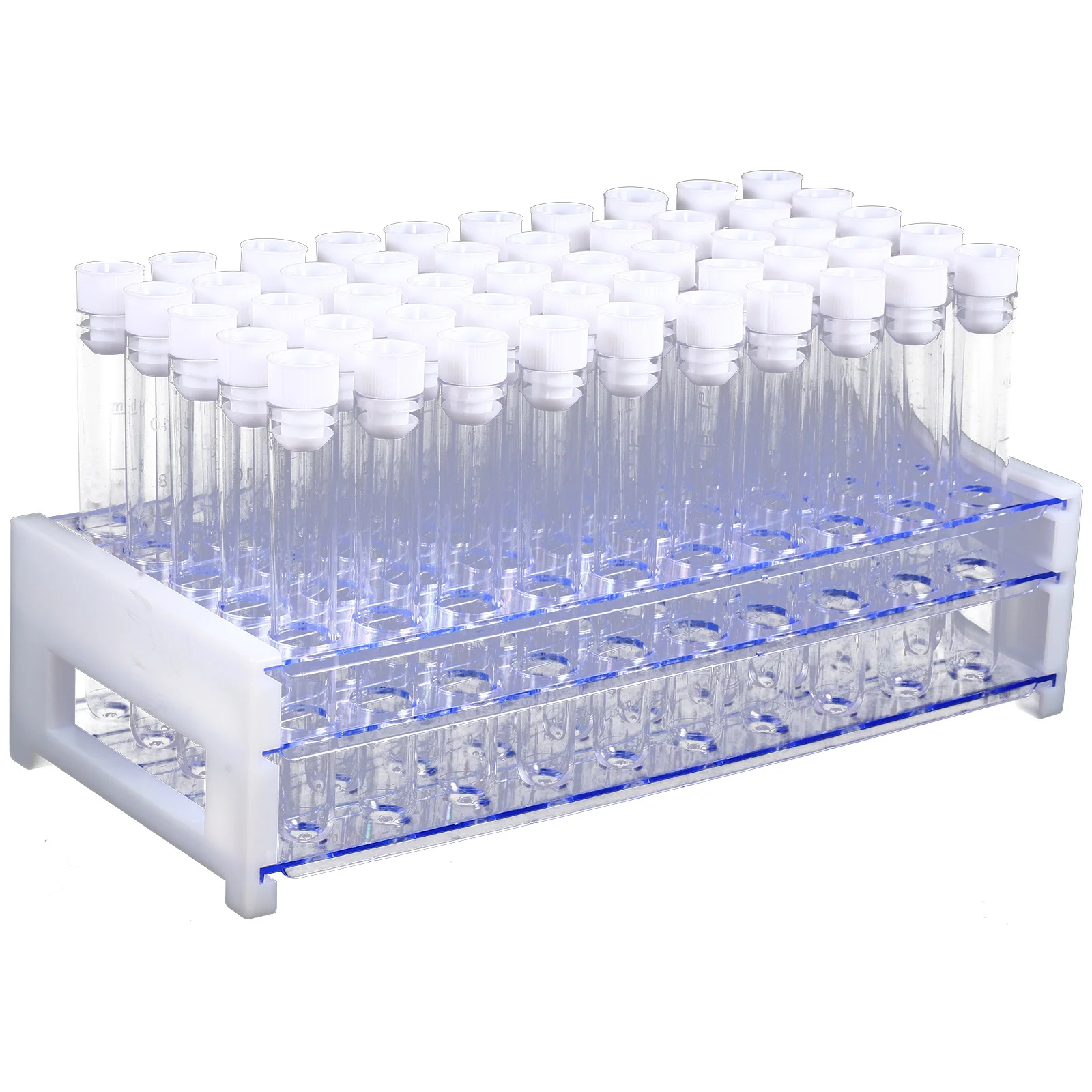 1Set Science Laboratory Plastic Test Tubes Durable Leak Proof Screw Cap Seal Sample Storage Rack for Liquid Gel Lotion 
1Set Science Laboratory Plastic Test Tubes Durable Leak Proof Screw Cap Seal Sample Storage Rack for Liquid Gel Lotion