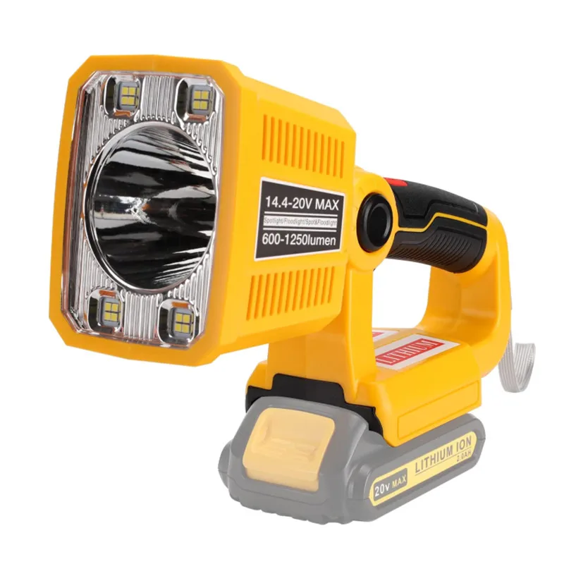 HOT SALE LED Work Light 18W 1250LM Handheld Torch Worksite Light for Dewalt 20V MAX Lithium Battery
HOT SALE LED Work Light 18W 1250LM Handheld Torch Worksite Light for Dewalt 20V MAX Lithium Battery
