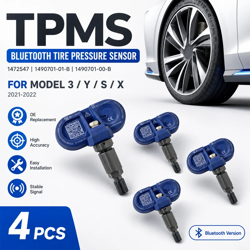 4x Car Bluetooth TPMS Tire Pressure Monitor Sensor 1472547 1490701-01-B 149070100B 1490701-00-B FOR Tesla Model 3 Y S X 2021-22
4x Car Bluetooth TPMS Tire Pressure Monitor Sensor 1472547 1490701-01-B 149070100B 1490701-00-B FOR Tesla Model 3 Y S X 2021-22