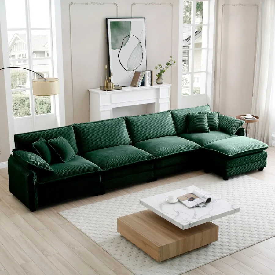 Corduroy Sofa Modern Upholstered 4 Seater with with 1 Footstool Corduroy Fabric Sofa Office Living Room Apartment Comfort Sofa
Corduroy Sofa Modern Upholstered 4 Seater with with 1 Footstool Corduroy Fabric Sofa Office Living Room Apartment Comfort Sofa