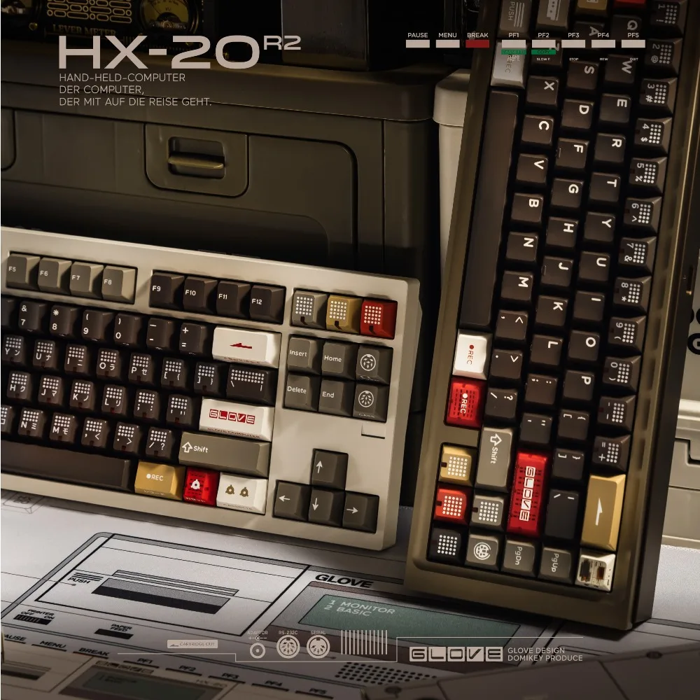 Domikey HX-20 R2 Theme Keycaps Set Retro PBT Custom Keyboard Cap Cherry Profile Keycap for Mechanical Keyboard Accessories Gifts
Domikey HX-20 R2 Theme Keycaps Set Retro PBT Custom Keyboard Cap Cherry Profile Keycap for Mechanical Keyboard Accessories Gifts