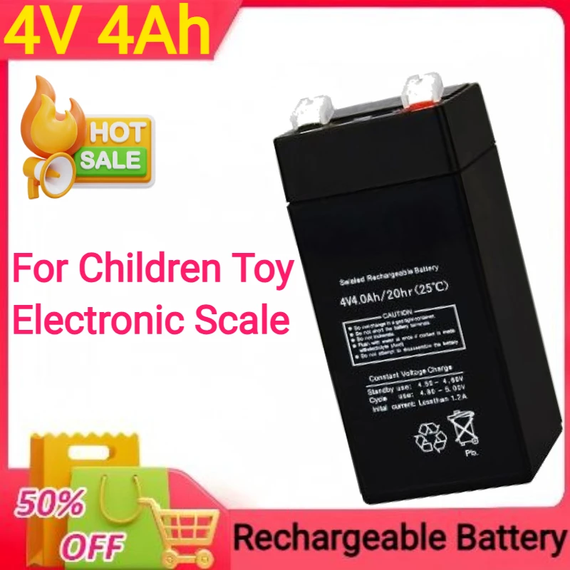 4V 4Ah Rechargeable Battery for Children Toy Electronic Scale Lead-acid Accumulator
4V 4Ah Rechargeable Battery for Children Toy Electronic Scale Lead-acid Accumulator