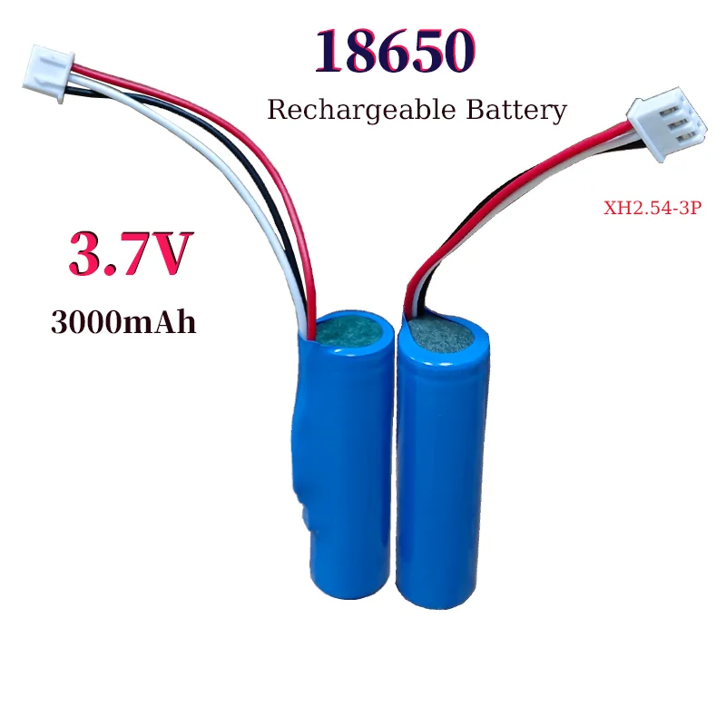XH2.54-3P Plug 18650 Lithium Ion Rechargeable Battery 3.7V 3000mAh with PCB for Speakers Radios Headlights Toys Etc. 4.2V
XH2.54-3P Plug 18650 Lithium Ion Rechargeable Battery 3.7V 3000mAh with PCB for Speakers Radios Headlights Toys Etc. 4.2V