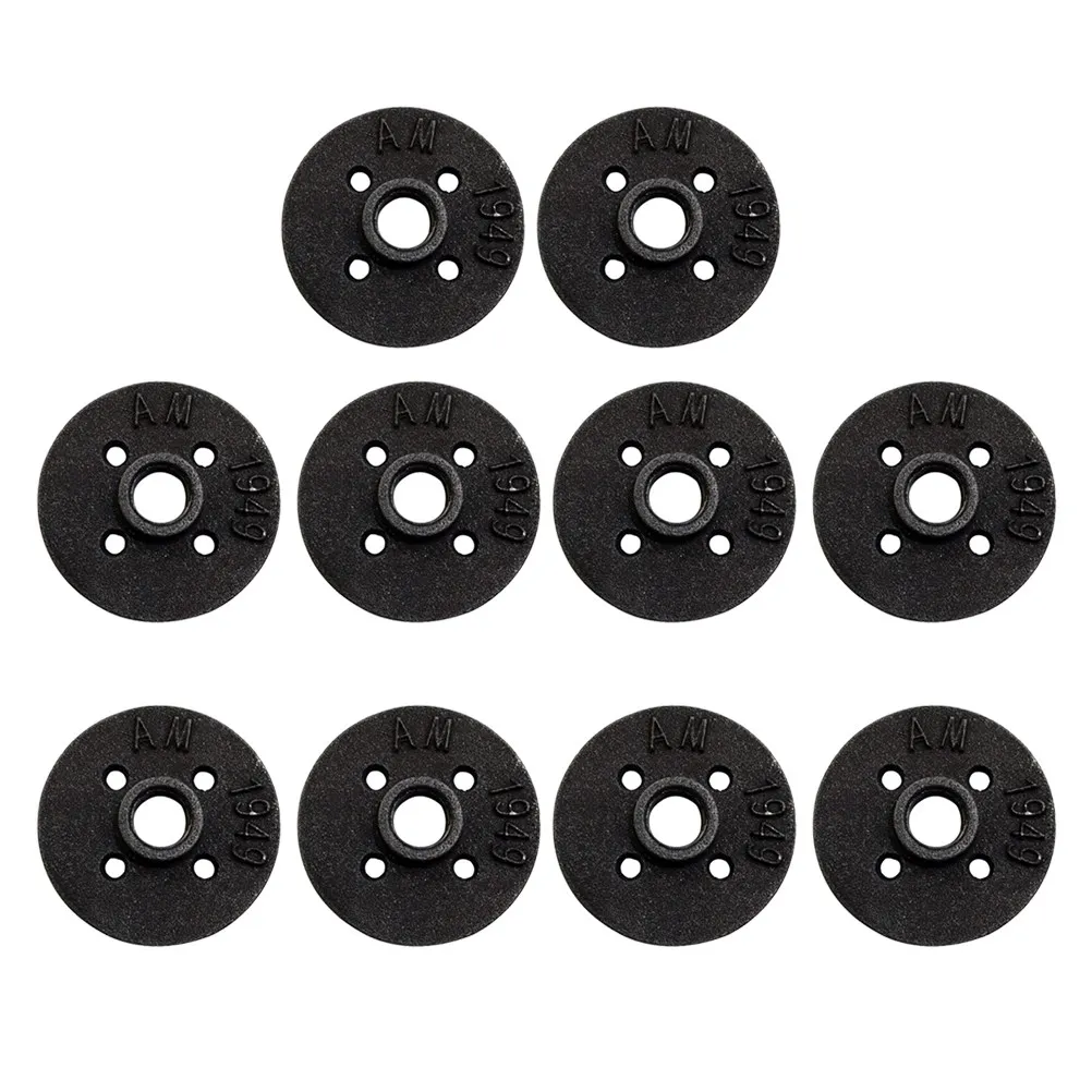 10Pcs Malleable Threaded Floor Flange Flange Base Anti Rust Treated High Toughness Industrial Furniture Wall Mounted Iron Pipe
10Pcs Malleable Threaded Floor Flange Flange Base Anti Rust Treated High Toughness Industrial Furniture Wall Mounted Iron Pipe