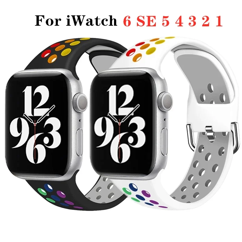 Strap for Apple Watch Band 7 6 45MM 41MM 40MM 44MM 42MM 38MM Accessories Silicone Belt Sport Bracelet iWatch 7 6 SE 5 4 3 2 1
Strap for Apple Watch Band 7 6 45MM 41MM 40MM 44MM 42MM 38MM Accessories Silicone Belt Sport Bracelet iWatch 7 6 SE 5 4 3 2 1