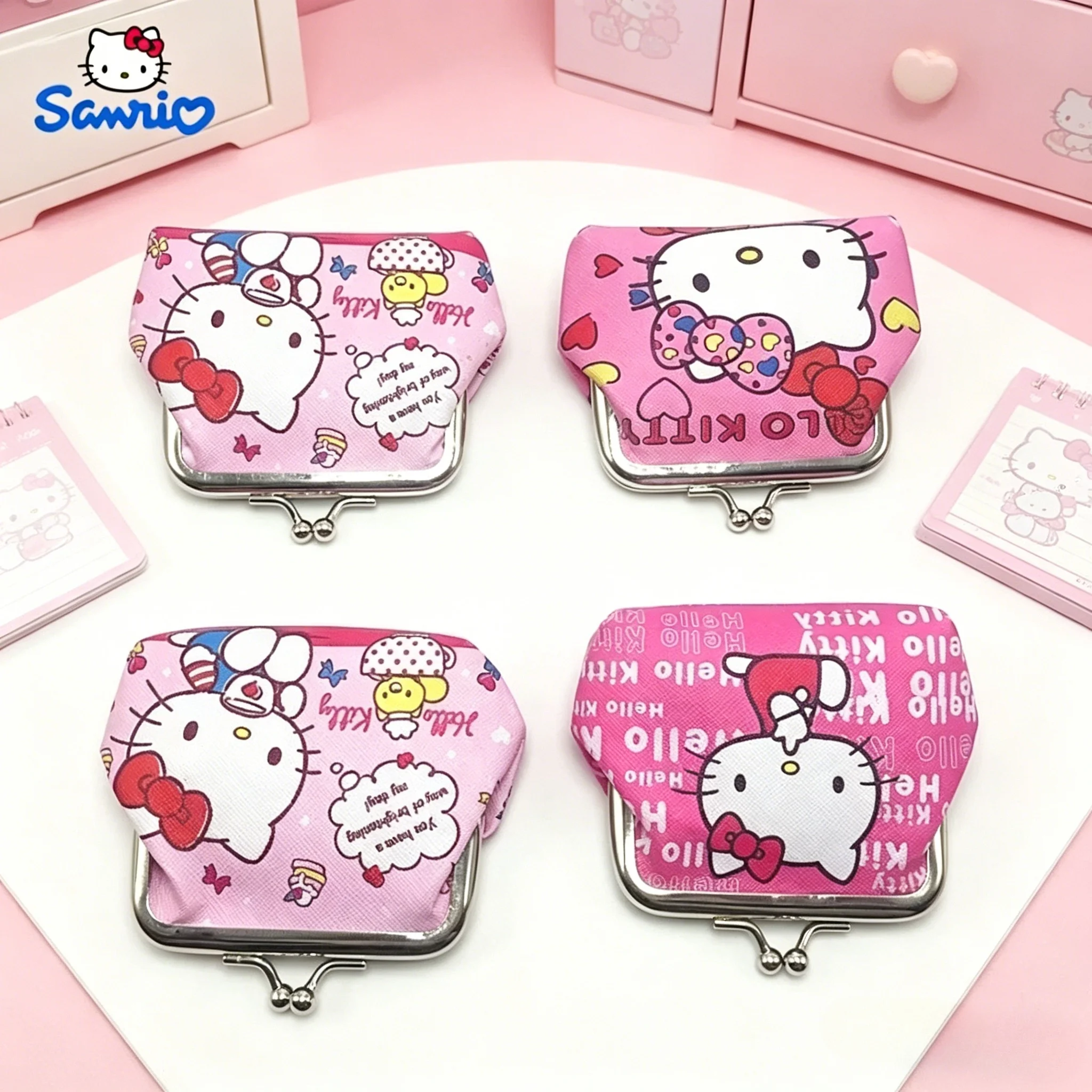 Милый кошелек-монетница Hello Kitty с мультяшным котом, маленькая сумочка Melody, кошелек для девочек, детская сумка, очаровательный праздничный подарок
Милый кошелек-монетница Hello Kitty с мультяшным котом, маленькая сумочка Melody, кошелек для девочек, детская сумка, очаровательный праздничный подарок