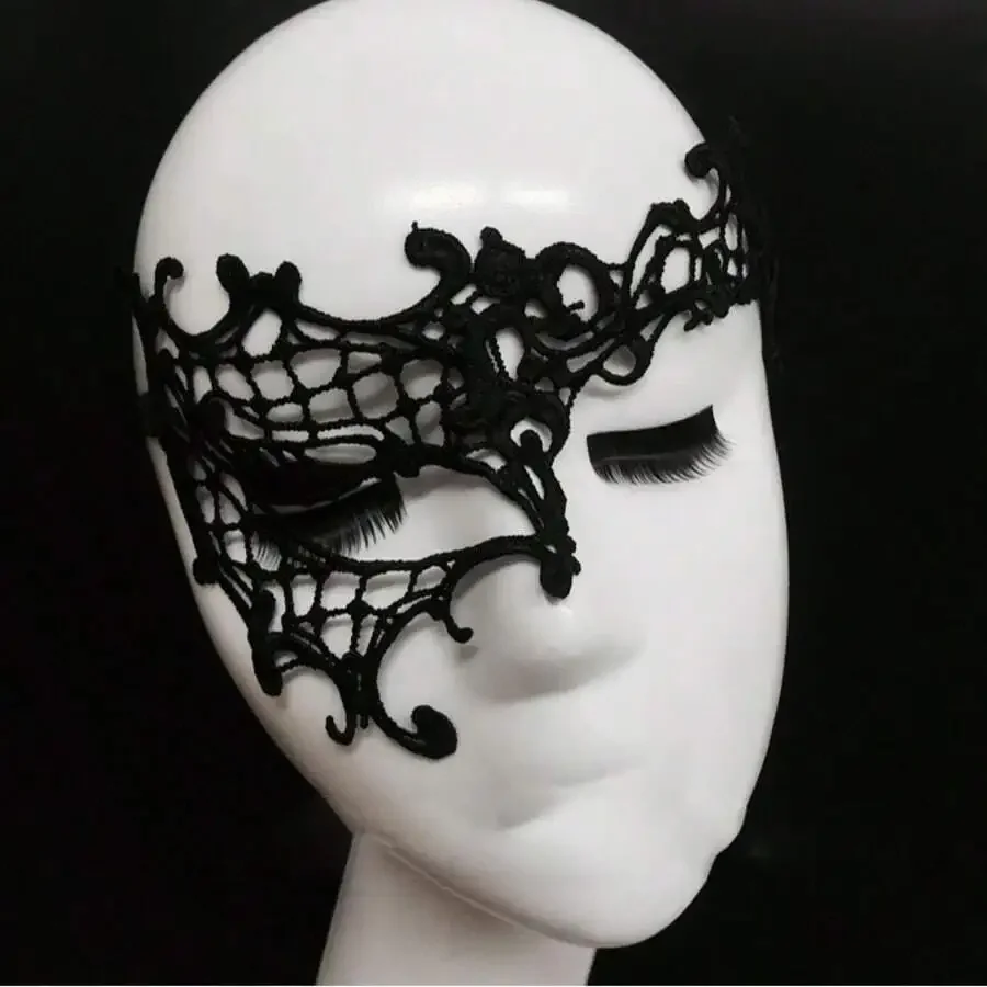 Black Lace Half Face Masquerade Eye Mask For Adult Women Party Costume
Black Lace Half Face Masquerade Eye Mask For Adult Women Party Costume