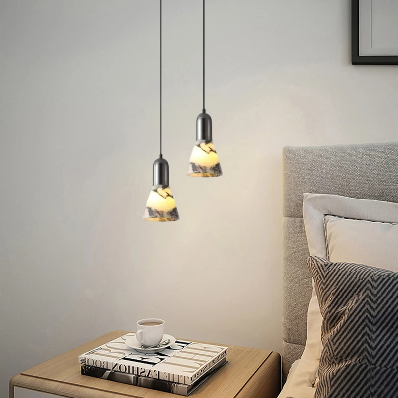 Nordic Small E27 Chandelier Natural Stone Wire Adjustable Dinging Room Bedroom Kitchen Pendant Lamp
Nordic Small E27 Chandelier Natural Stone Wire Adjustable Dinging Room Bedroom Kitchen Pendant Lamp
