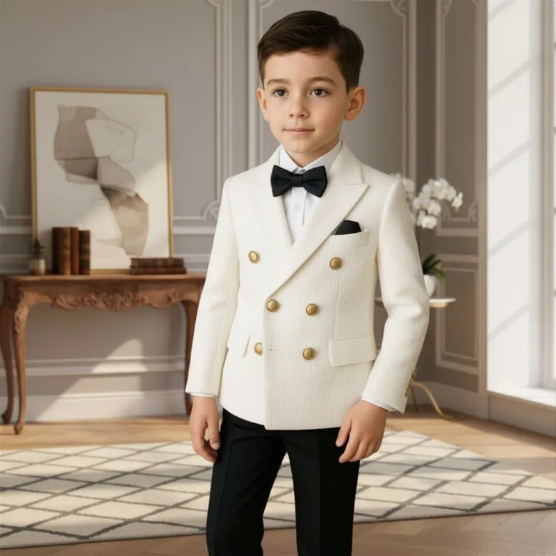 White Plaid Boy Suit Double Breasted Kids Wedding Tuxedo Wedding Formal Tuxedo Birthday Party Wear Comfortable Child Suit Set
White Plaid Boy Suit Double Breasted Kids Wedding Tuxedo Wedding Formal Tuxedo Birthday Party Wear Comfortable Child Suit Set