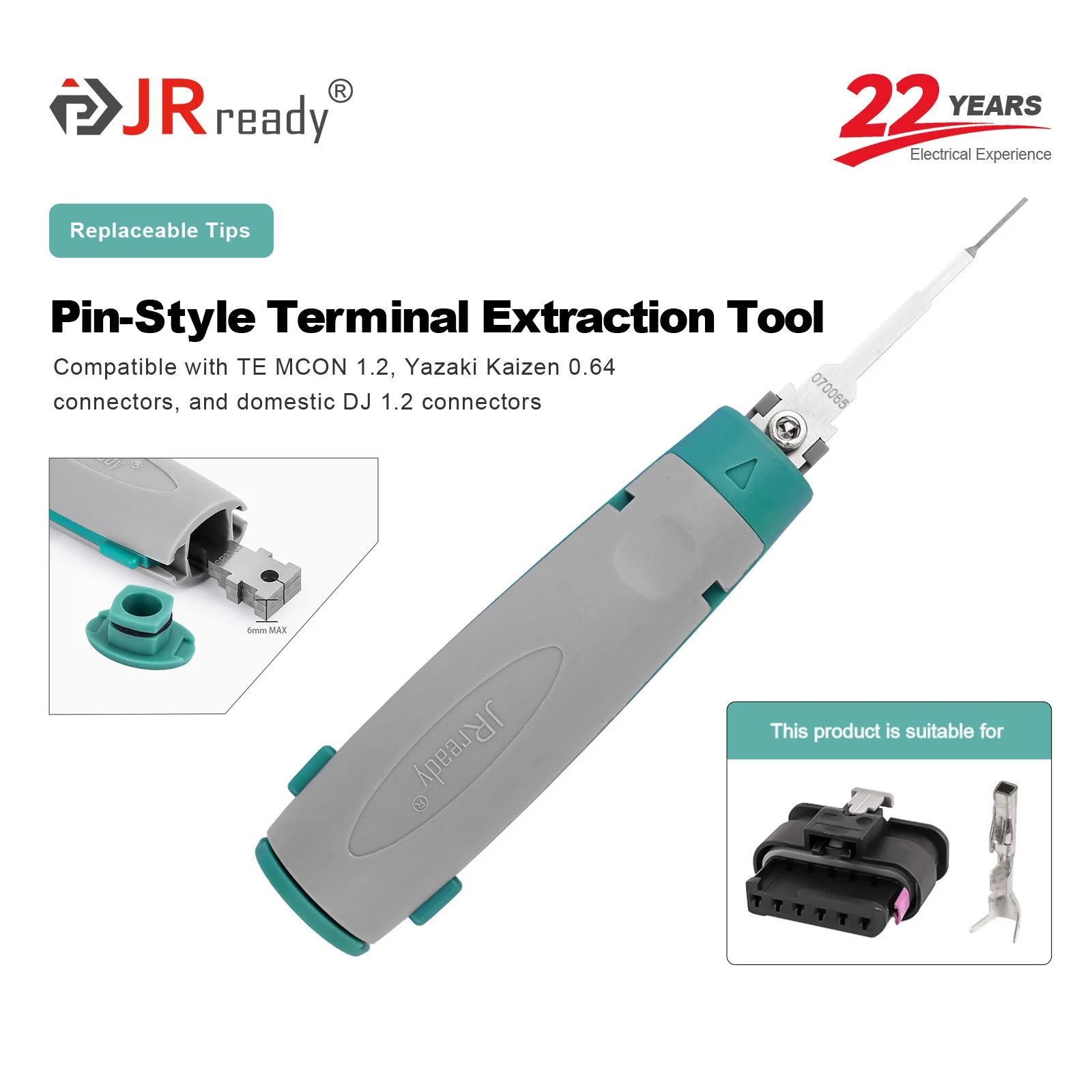 JRready JRconDRK-N070065 Инструмент для извлечения одноконтактных клемм для разъемов TE MCON 1.2, Yazaki Kaizen 0,64
JRready JRconDRK-N070065 Инструмент для извлечения одноконтактных клемм для разъемов TE MCON 1.2, Yazaki Kaizen 0,64
