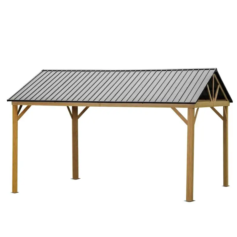 12'x14' Aluminum Hardtop Outdoor Gazebo with Steel Gable Canopy for Patios and Decks (Yellow-Brown)
12'x14' Aluminum Hardtop Outdoor Gazebo with Steel Gable Canopy for Patios and Decks (Yellow-Brown)