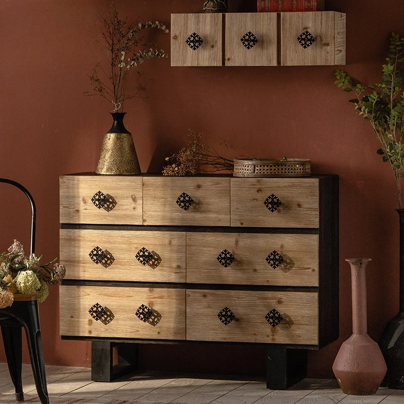 Old entrance chest, antique living room side cabinet storage cabinet, creative store decoration display cabinet
Old entrance chest, antique living room side cabinet storage cabinet, creative store decoration display cabinet