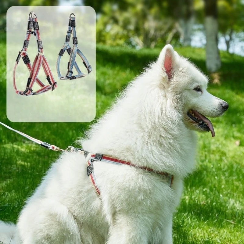 Dog harness vest, leash, canvas collar, suitable for small, medium and large dogs, pet outdoor supplies and accessories
Dog harness vest, leash, canvas collar, suitable for small, medium and large dogs, pet outdoor supplies and accessories