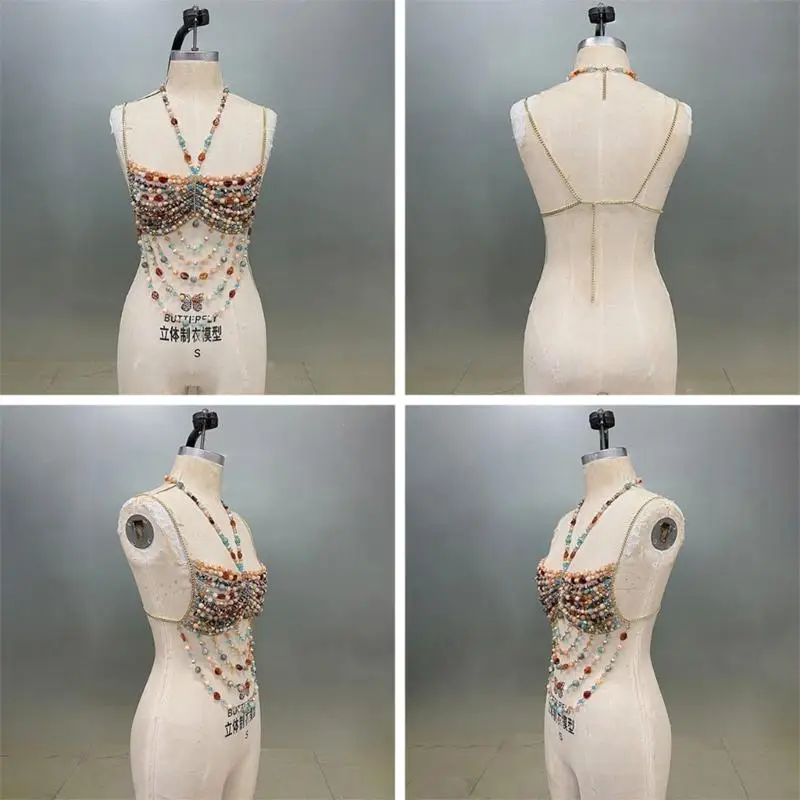 39BD Adjustable Artificial Pearls Embellished Backless Body Chain Strap Top For Women
39BD Adjustable Artificial Pearls Embellished Backless Body Chain Strap Top For Women
