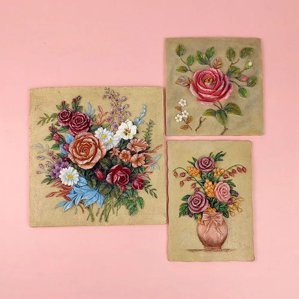 PRZY Flower Rose Mold Silicone Resin Handicraft Relief Pottery Pot Hanging Board Soap Candle Moulds Making Home Decoration
PRZY Flower Rose Mold Silicone Resin Handicraft Relief Pottery Pot Hanging Board Soap Candle Moulds Making Home Decoration