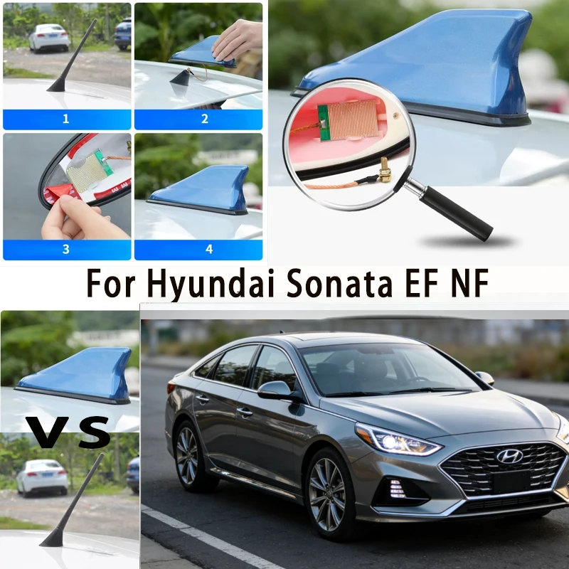 For Hyundai Sonata EF NF Car Roof Top Mount Shark Fin Aerial Antenna Toppers Auto Radio AM FM Antenna Signal Amplifier Aerial
For Hyundai Sonata EF NF Car Roof Top Mount Shark Fin Aerial Antenna Toppers Auto Radio AM FM Antenna Signal Amplifier Aerial
