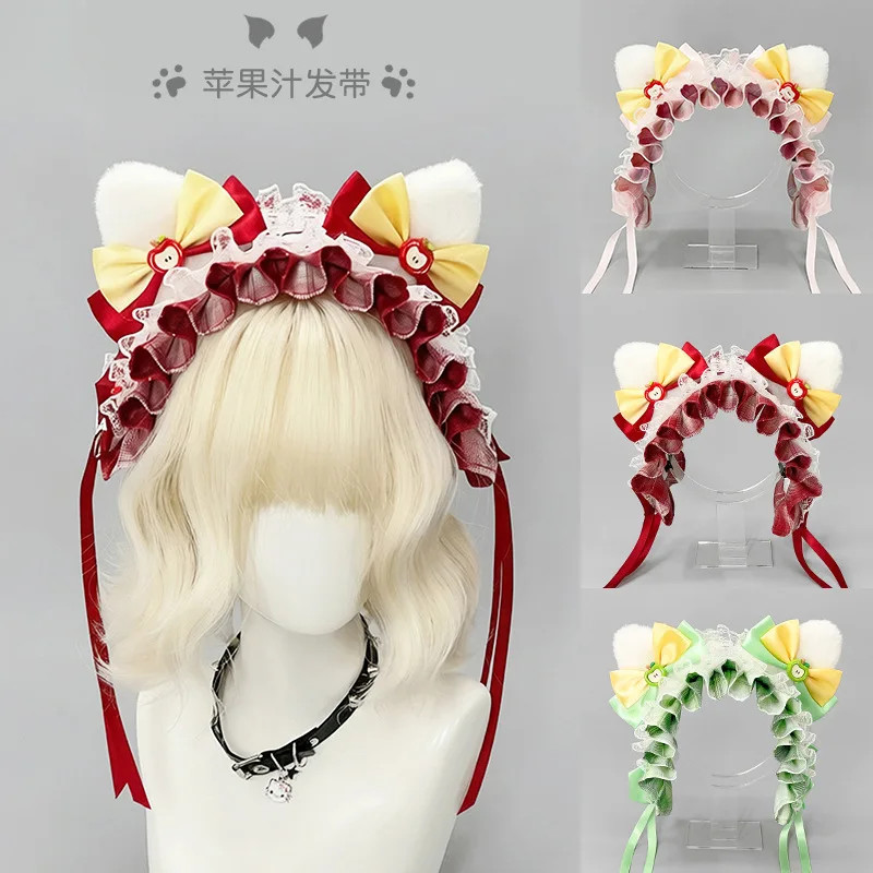 Lolita Plush Cat Ear Headgear Two-dimensional Comic Show Maid Cat Ear Hair Accessories Handmade Japanese Cat Ear Headband
Lolita Plush Cat Ear Headgear Two-dimensional Comic Show Maid Cat Ear Hair Accessories Handmade Japanese Cat Ear Headband