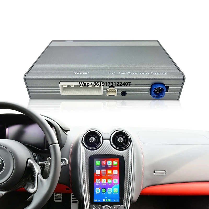 Wireless CarPlay Android Auto Adapter Box Compatible for 12C 650S 570S 600LT 540C 675LT CarPlay Integration Module
Wireless CarPlay Android Auto Adapter Box Compatible for 12C 650S 570S 600LT 540C 675LT CarPlay Integration Module