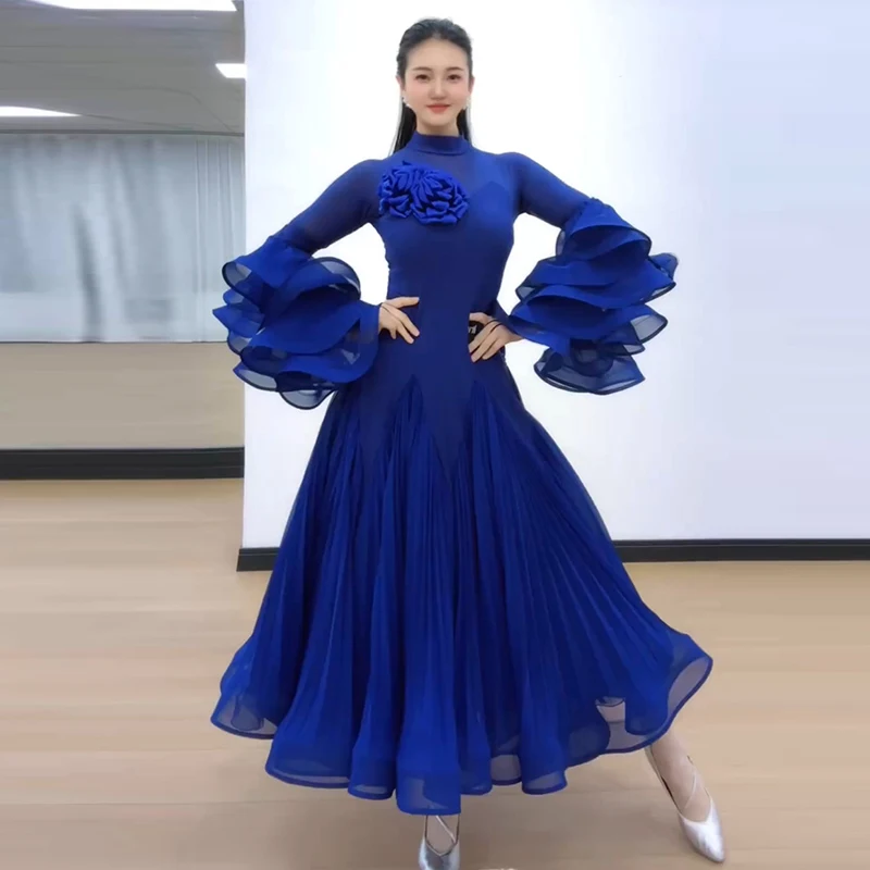 2026 Blue Standard Ballroom Dance Dress Women Waltz Modern Dance Performance Stage Clothes Ball Gowns For Ballroom Dancing 3849
2026 Blue Standard Ballroom Dance Dress Women Waltz Modern Dance Performance Stage Clothes Ball Gowns For Ballroom Dancing 3849