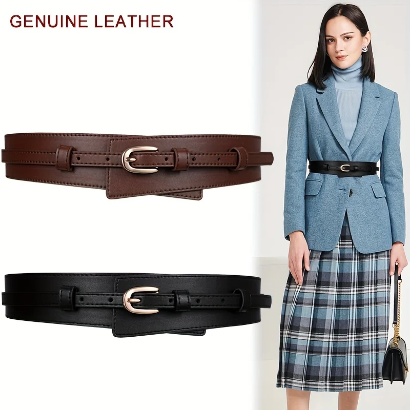 Women's Elastic Wide Belt Genuine Leather Waistband for Suit Coat Sweater Decorative Retro Multifunctional Wide Belt
Women's Elastic Wide Belt Genuine Leather Waistband for Suit Coat Sweater Decorative Retro Multifunctional Wide Belt