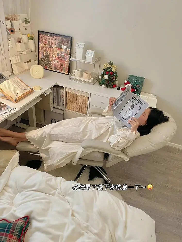 Sedentary Comfort Office Chair Lazy Lounge Home Living Room Gaming Chair Vanity Clerk Silla De Escritorio Office Furniture LVOC
Sedentary Comfort Office Chair Lazy Lounge Home Living Room Gaming Chair Vanity Clerk Silla De Escritorio Office Furniture LVOC