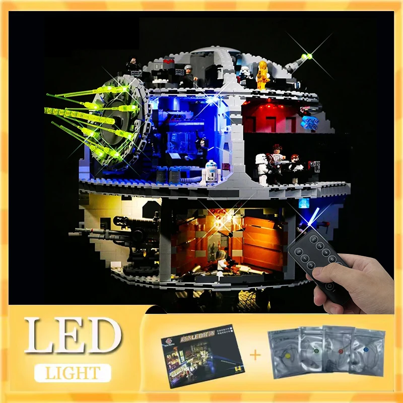 Комплект светодиодных фонарей «сделай сам» для LEGO 75159 Death Star (только светодиодный светильник, без модели блоков)
Комплект светодиодных фонарей «сделай сам» для LEGO 75159 Death Star (только светодиодный светильник, без модели блоков)