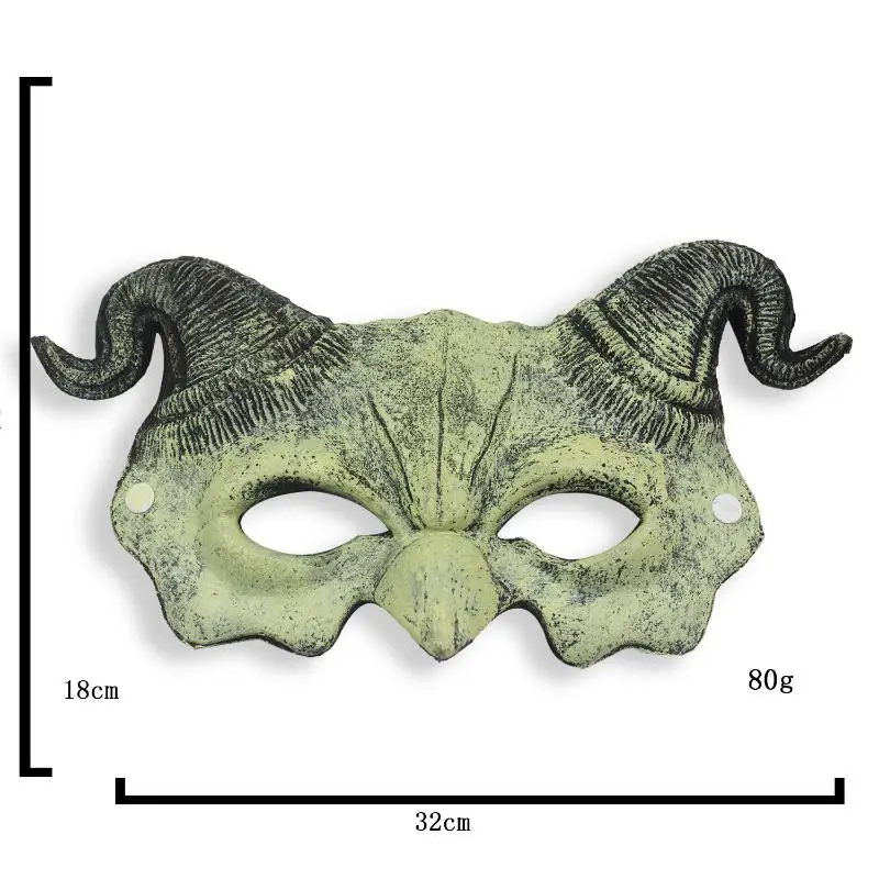 Halloween Scary Half Face Devil Mask with Horns, 1 Piece PU Leather Demon Costume Prop for Cosplay & Haunted House Parties
Halloween Scary Half Face Devil Mask with Horns, 1 Piece PU Leather Demon Costume Prop for Cosplay & Haunted House Parties