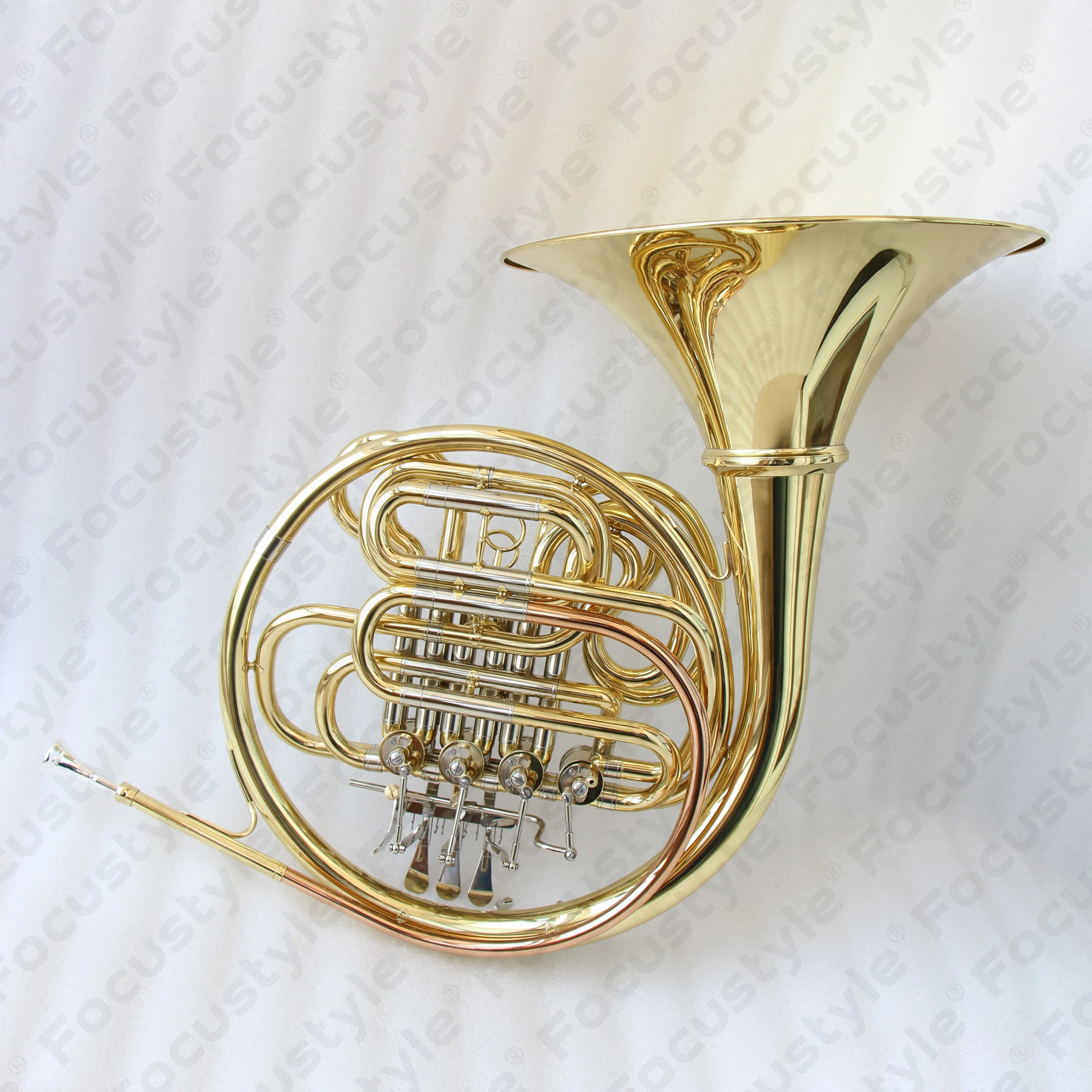 Hooqu Professional F / Bb Clear Lacquer Gold Separated Bell 4-Key Double French Horn Musical Instrument French Horn
Hooqu Professional F / Bb Clear Lacquer Gold Separated Bell 4-Key Double French Horn Musical Instrument French Horn
