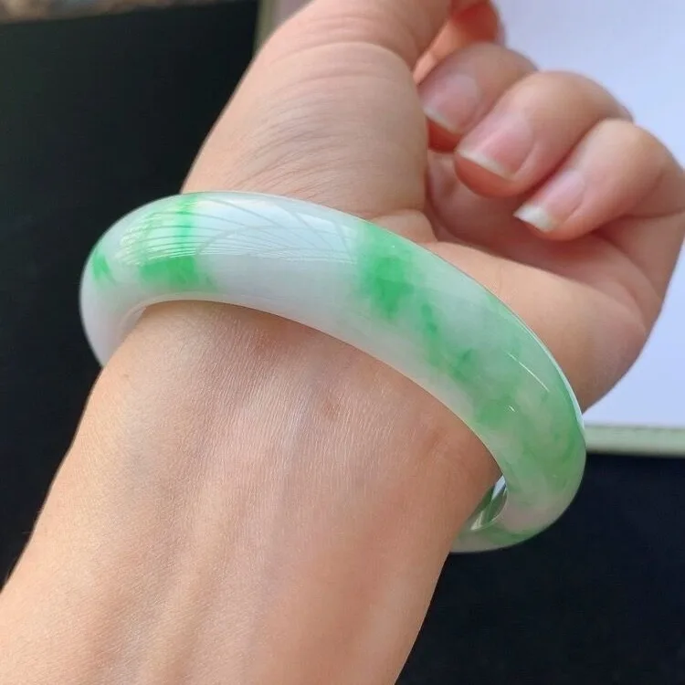Genuine Myanmar Jadeite Ice Floating Green Flower Jade Bangle Bracelet Women Fine Jewelry Certified Grade A Burma Jade Bangles
Genuine Myanmar Jadeite Ice Floating Green Flower Jade Bangle Bracelet Women Fine Jewelry Certified Grade A Burma Jade Bangles