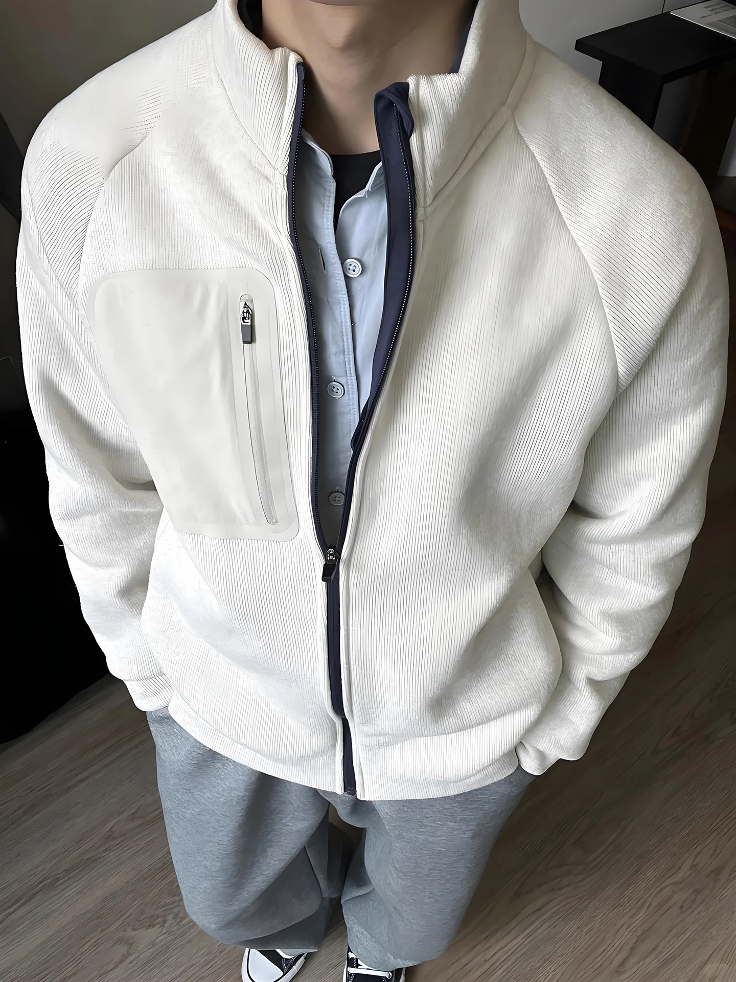 Men's Casual Fce Jaet Zipper Closure Stand Collar Windproof Regular Sve Length Autumn Winter New Sle American Retro...
Men's Casual Fce Jaet Zipper Closure Stand Collar Windproof Regular Sve Length Autumn Winter New Sle American Retro...