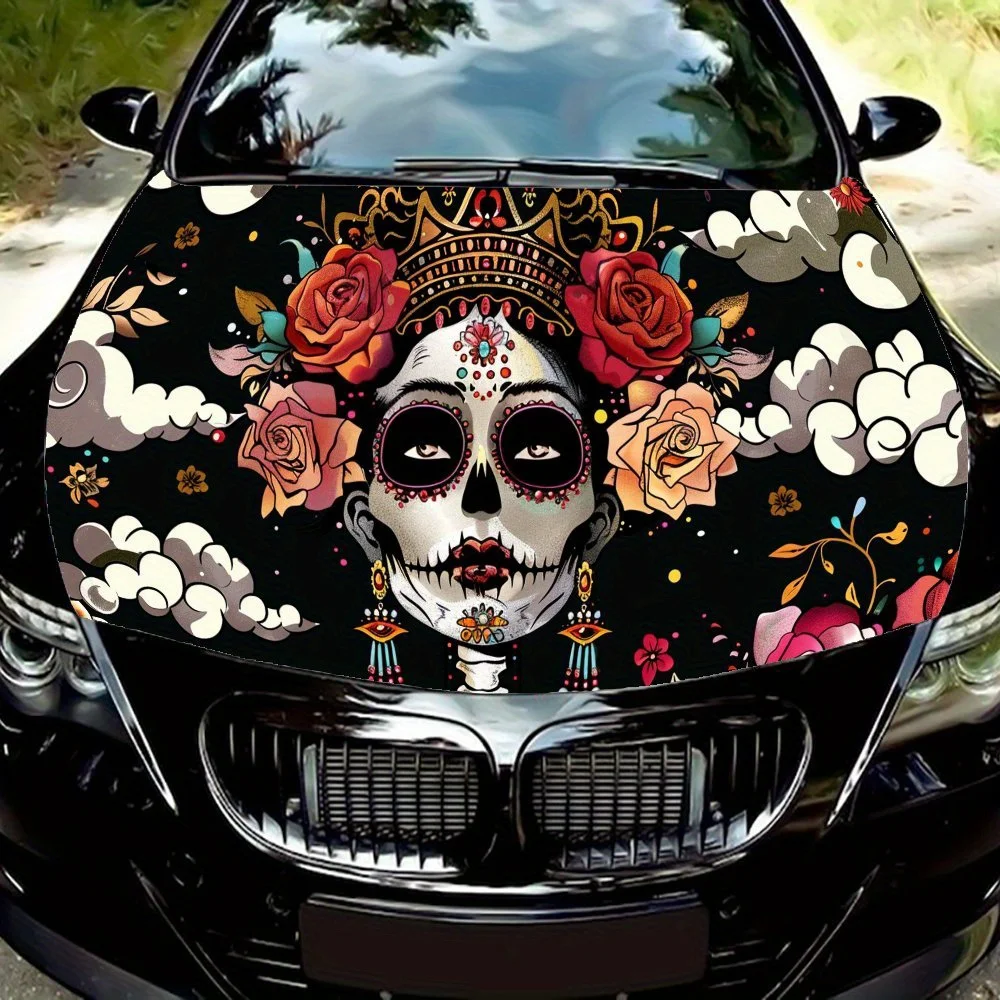 Gorgeous Blooming - Flower Skull Art car hood stickers, waterproof self-adhesive, scratch resistant, easy to stick, durable car
Gorgeous Blooming - Flower Skull Art car hood stickers, waterproof self-adhesive, scratch resistant, easy to stick, durable car