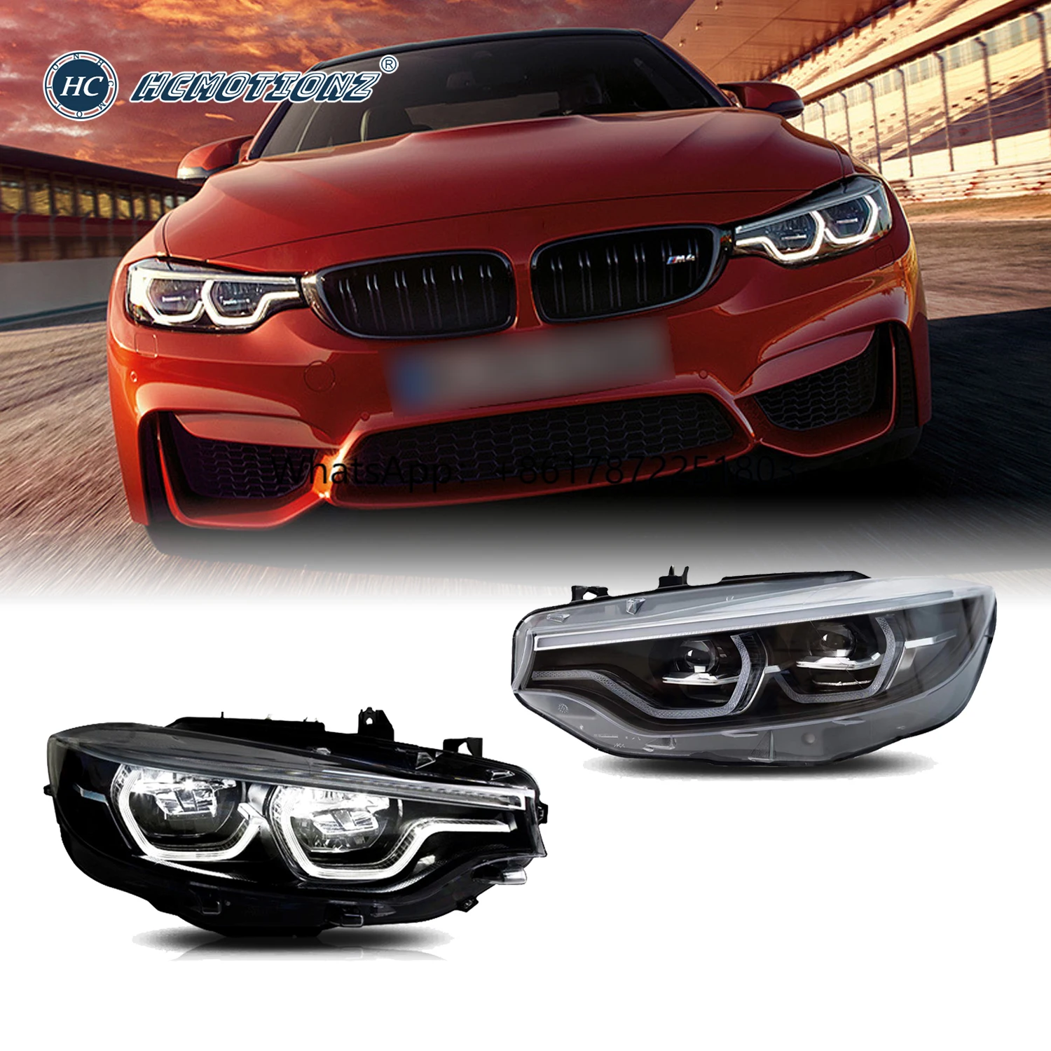 HCMOTIONZ Car Front Lamps Assembly DRL 4 Series F32 F36 F82 2013-2016 FULL LED Head Lights for M4
HCMOTIONZ Car Front Lamps Assembly DRL 4 Series F32 F36 F82 2013-2016 FULL LED Head Lights for M4