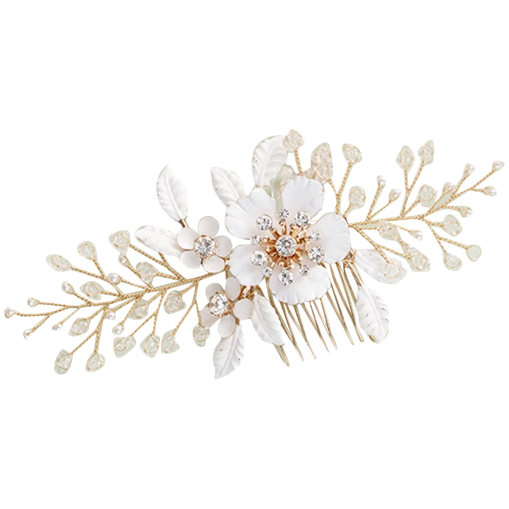 Rhinestone Hair Comb Crystal Wedding Accessory Golden Bridal Flower Side Comb for Brides Hair Accessories Decorative Bride
Rhinestone Hair Comb Crystal Wedding Accessory Golden Bridal Flower Side Comb for Brides Hair Accessories Decorative Bride