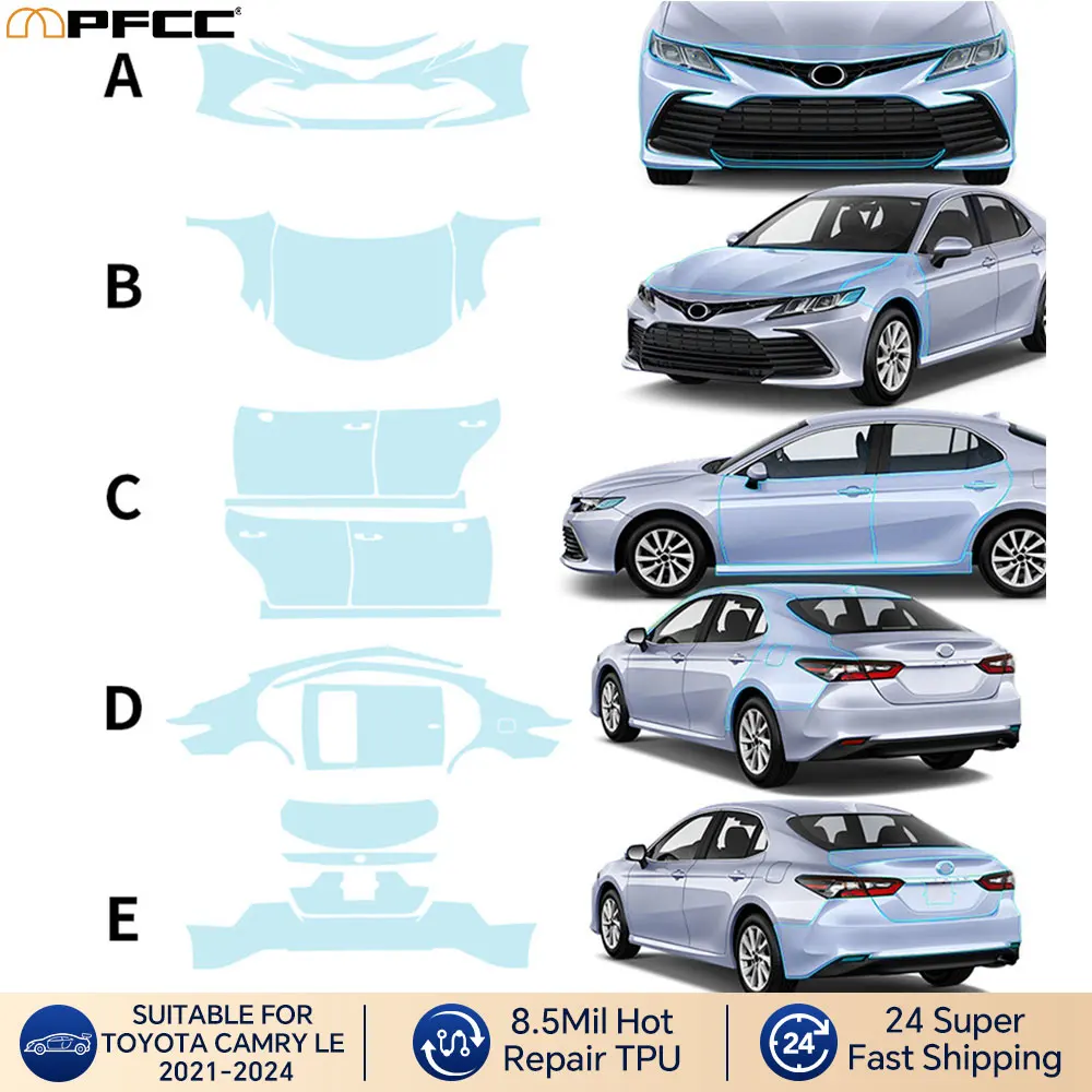 Pre Cut for Toyota Camry LE XLE 2021-2024 PPF Car Body Sticker Paint Protection Film PPF Transparent Anti-Scratch Car Accessorie
Pre Cut for Toyota Camry LE XLE 2021-2024 PPF Car Body Sticker Paint Protection Film PPF Transparent Anti-Scratch Car Accessorie