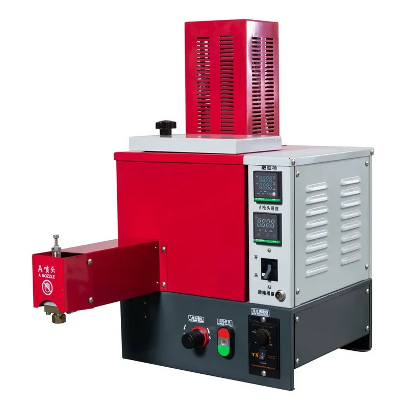 Air pump single head glue spraying machine, gear pump double head hot melt glue machine, Quanzhou Letai hot melt glue
Air pump single head glue spraying machine, gear pump double head hot melt glue machine, Quanzhou Letai hot melt glue
